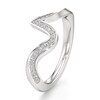 Thumbnail Image 4 of J'Lure Lab-Grown Diamond Contour Wedding Band 1/5 ct tw 18K White Gold