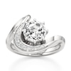 Thumbnail Image 1 of J'Lure Octagon Step-Cut Lab-Grown Diamond Engagement Ring 2 ct tw 18K White Gold