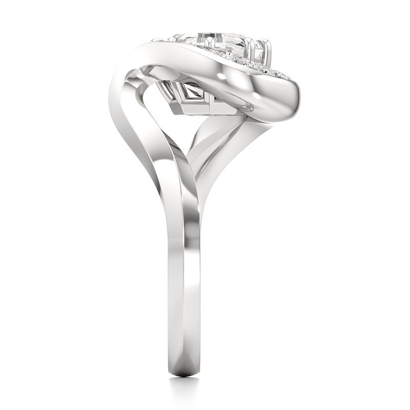 Main Image 3 of J'Lure Octagon Step-Cut Lab-Grown Diamond Engagement Ring 2 ct tw 18K White Gold
