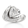 Thumbnail Image 1 of J'Lure Shield Step-Cut Lab-Grown Diamond Engagement Ring 3 ct tw 18K White Gold