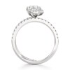 Thumbnail Image 2 of J'Lure Octagon Step-Cut Lab-Grown Diamond Spiral Engagement Ring 1-3/8 ct tw 18K White Gold