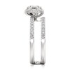 Thumbnail Image 3 of J'Lure Octagon Step-Cut Lab-Grown Diamond Spiral Engagement Ring 1-3/8 ct tw 18K White Gold