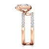 Thumbnail Image 3 of J'Lure Moval Old-Cut Lab-Grown Diamond Spiral Engagement Ring 2-5/8 ct tw 18K Rose Gold
