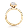 Thumbnail Image 2 of J'Lure Radiant Brilliant-Cut Lab-Created Diamond Spiral Engagement Ring 2-5/8 ct tw 18K Yellow Gold