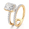 Thumbnail Image 4 of J'Lure Radiant Brilliant-Cut Lab-Created Diamond Spiral Engagement Ring 2-5/8 ct tw 18K Yellow Gold