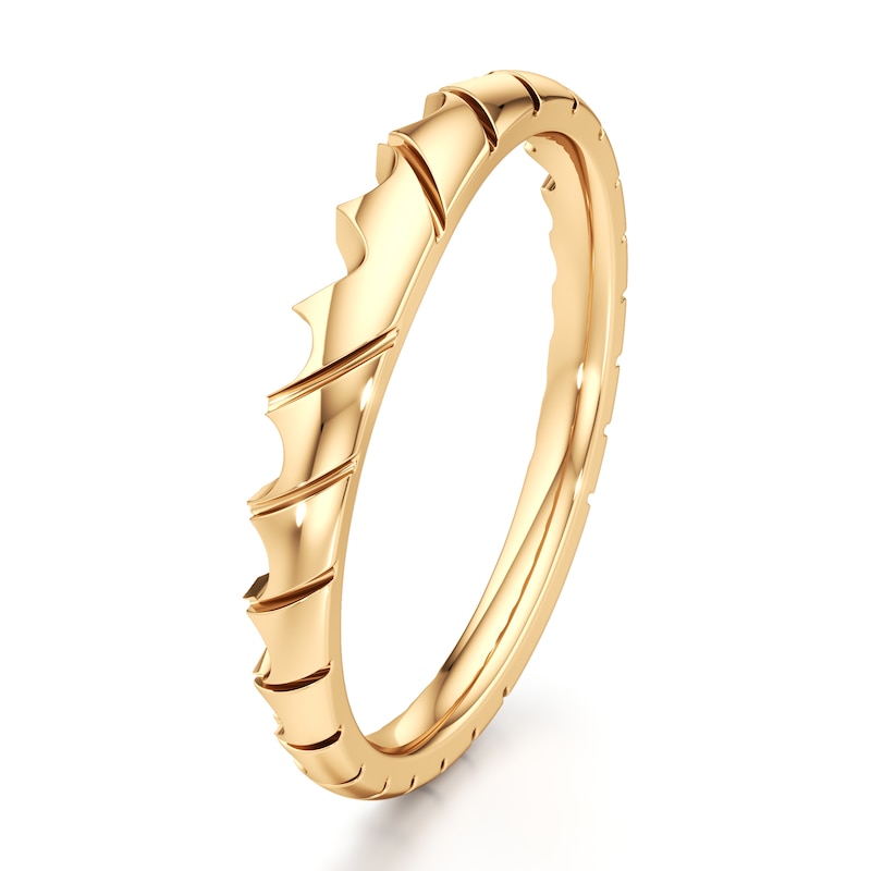 Main Image 4 of J'Lure Contour Wedding Band 18K Yellow Gold