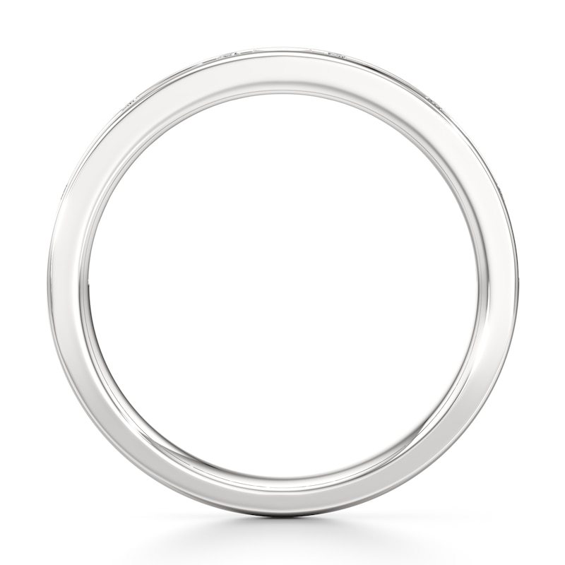 Main Image 2 of J'Lure Baguette & Round-Cut Lab-Grown Diamond Wedding Band 3/8 ct tw 18K White Gold