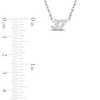 Thumbnail Image 4 of Diamond Double Digit Number Necklace Diamond Accents 14K White Gold 18"