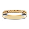 Thumbnail Image 3 of Italia D'Oro Colori Costa Black Enamel Angled Bangle Bracelet 14K Yellow Gold 6.75"