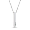 Thumbnail Image 1 of Engravable Stick Necklace Sterling Silver 20"