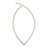 Thumbnail Image 2 of J'Lure Square Emerald Step-Cut, Half Moon Brilliant-Cut & Baguette-Cut Lab-Grown Diamond Necklace 8-3/8 ct tw 14K Rose Gold 19"