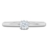 Thumbnail Image 3 of Certified Round-Cut Diamond Solitaire Engagement Ring 1/4 ct tw 18K White Gold (SI2/G)