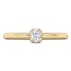 Thumbnail Image 3 of Oval-Cut Diamond Solitaire Engagement Ring 1/4 ct tw 14K Yellow Gold (I2/I)