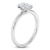 Thumbnail Image 2 of Certified Oval-Cut Diamond Solitaire Engagement Ring 1 ct tw Platinum (VS2/F)
