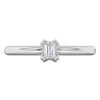 Thumbnail Image 3 of Certified Emerald-Cut Diamond Solitaire Engagement Ring 1/4 ct tw 18K White Gold (SI2/G)