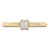 Thumbnail Image 3 of Certified Emerald-Cut Diamond Solitaire Engagement Ring 1/4 ct tw 18K Yellow Gold (SI2/G)