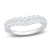 Thumbnail Image 1 of Lab-Grown Diamond Three-Row Chevron Ring 1 ct tw 14K White Gold