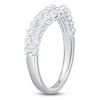 Thumbnail Image 2 of Lab-Grown Diamond Three-Row Chevron Ring 1 ct tw 14K White Gold