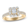 Thumbnail Image 1 of Vera Wang VOW Princess-Cut Diamond Halo Engagement Ring 1 ct tw 14K Yellow Gold