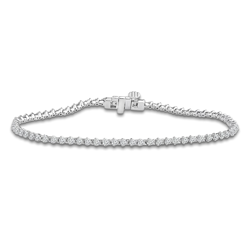 Main Image 1 of Diamond Tennis Bracelet 2 ct tw 14K White Gold 7.25"
