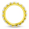 Thumbnail Image 2 of Certified Diamond Eternity Band 2-1/2 to 3-1/3 ct tw 14K Yellow Gold