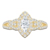 Thumbnail Image 3 of Brilliant Moments Certified Marquise-Cut Diamond Halo Engagement Ring 1 ct tw 14K Yellow Gold