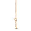 Thumbnail Image 2 of Le Vian Diamond Swirl Necklace 1/5 ct tw 14K Strawberry Gold 19"
