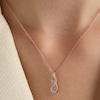Thumbnail Image 3 of Le Vian Diamond Swirl Necklace 1/5 ct tw 14K Strawberry Gold 19"