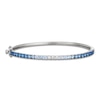 Thumbnail Image 1 of Le Vian Denim Ombré Sapphire Bangle Bracelet 14K Vanilla Gold 6.75"