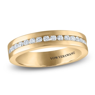 Vera Wang VOW Diamond Channel Wedding Band 3/8 ct tw 14K Yellow Gold