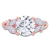 Thumbnail Image 3 of Round-Cut Lab-Grown Diamond Floral Engagement Ring 2-1/2 ct tw 14K Rose Gold