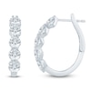 Thumbnail Image 1 of Jared Signature Collection Lab-Grown Diamond U-Shaped Hoop Earrings 3 ct tw 14K White Gold