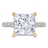 Thumbnail Image 3 of Princess-Cut Lab-Grown Diamond Engagement Ring 4-1/2 ct tw 14K Yellow Gold