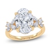 Thumbnail Image 1 of Oval-Cut Lab-Grown Diamond Butterfly Engagement Ring 4-5/8 ct tw 14K Yellow Gold