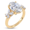 Thumbnail Image 2 of Oval-Cut Lab-Grown Diamond Butterfly Engagement Ring 4-5/8 ct tw 14K Yellow Gold