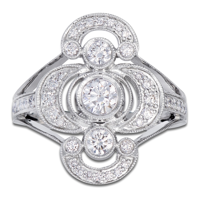 Main Image 3 of Le Vian Vanilla Diamond Vintage-Inspired Ring 7/8 ct tw 14K Vanilla Gold