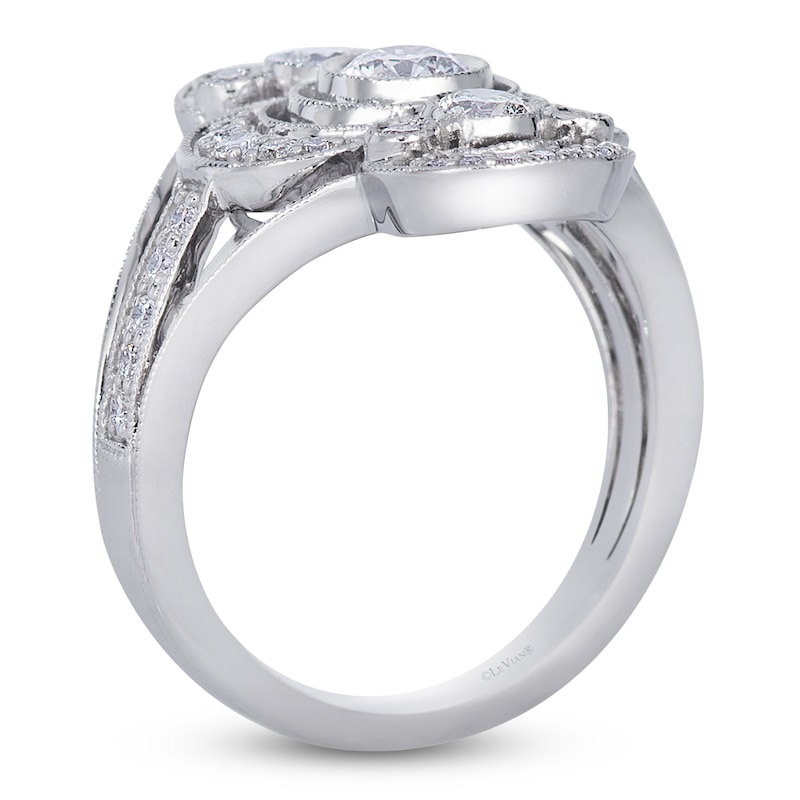 Main Image 4 of Le Vian Vanilla Diamond Vintage-Inspired Ring 7/8 ct tw 14K Vanilla Gold