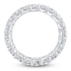 Thumbnail Image 2 of Certified Emerald-Cut Diamond Eternity Band 5-3/4 to 6-7/8 ct tw Platinum