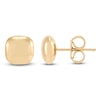 Thumbnail Image 3 of Cushion-Shaped Stud Earrings Solid 14K Yellow Gold