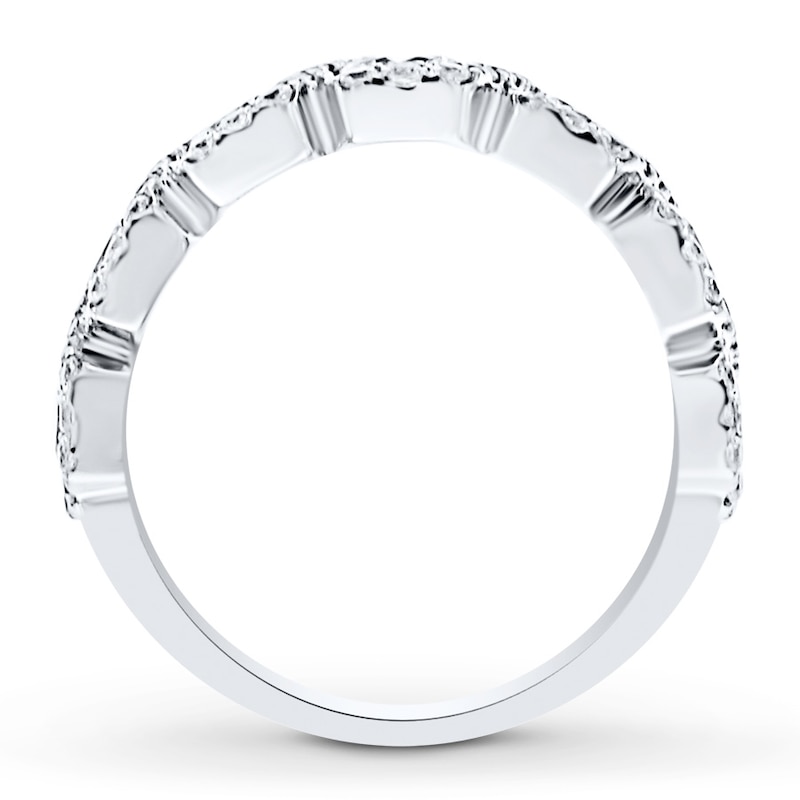 Main Image 2 of Diamond Anniversary Band 1-1/2 ct tw Round-cut 14K White Gold