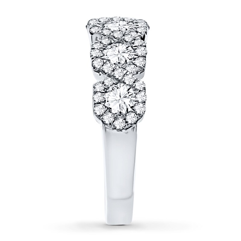Main Image 3 of Diamond Anniversary Band 1-1/2 ct tw Round-cut 14K White Gold