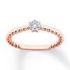 Thumbnail Image 0 of Diamond Stackable Ring 1/10 ct tw Round-cut 10K Rose Gold