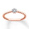 Thumbnail Image 0 of Diamond Stackable Ring 1/10 ct tw Round-cut 10K Rose Gold