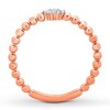 Thumbnail Image 1 of Diamond Stackable Ring 1/10 ct tw Round-cut 10K Rose Gold