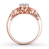 Thumbnail Image 1 of Diamond Promise Ring 1/4 ct tw Round 10K Rose Gold