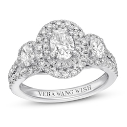 Vera Wang WISH Ring 1-1/2 ct tw Diamonds 14K White Gold