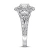 Thumbnail Image 2 of Vera Wang WISH Ring 1-1/2 ct tw Oval/Round Diamonds 14K White Gold