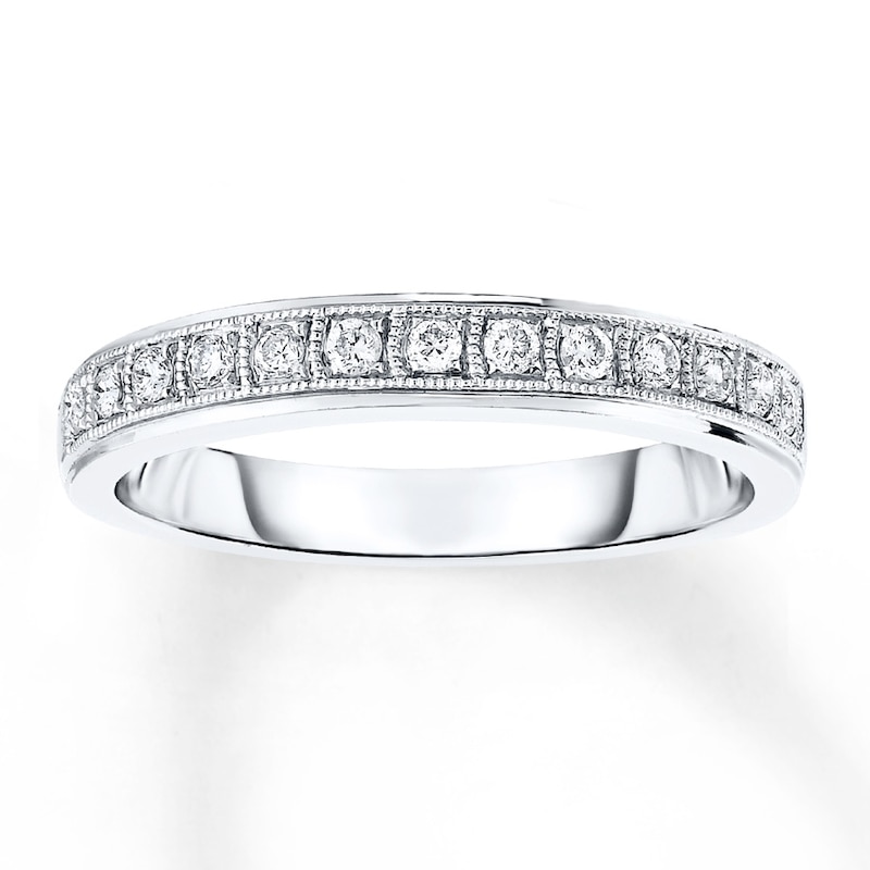 Diamond Stackable Ring 1/6 ct tw Round 10K White Gold