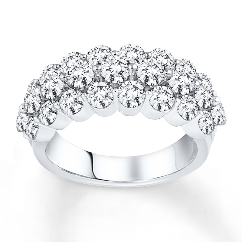 Diamond Anniversary Band 3 ct tw Round-cut 14K White Gold