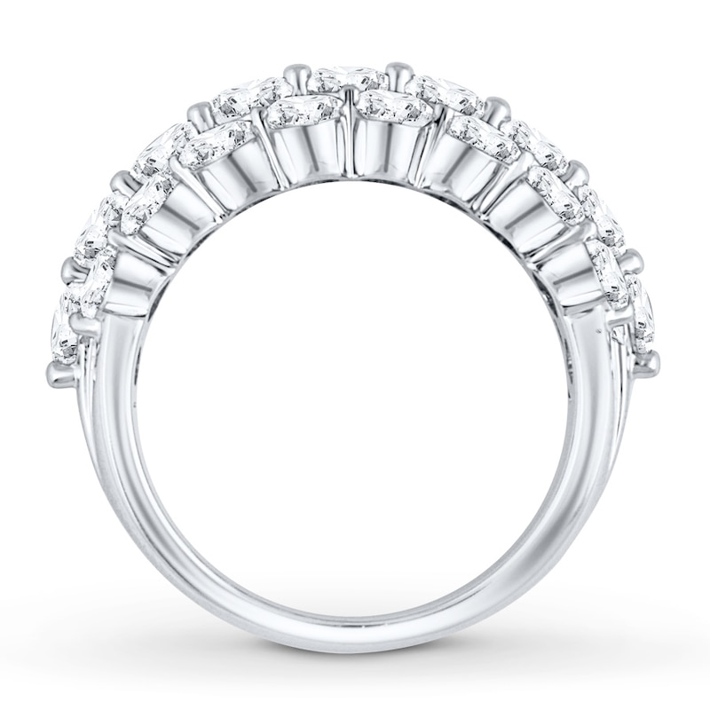 Diamond Anniversary Band 3 ct tw Round-cut 14K White Gold